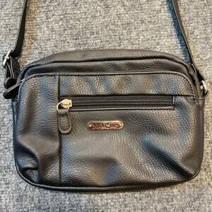 Multisac Mini Dynamic Crossbody Bag Women Black Vegan Leather Purse